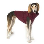 Gilet polaire bordeaux (court)