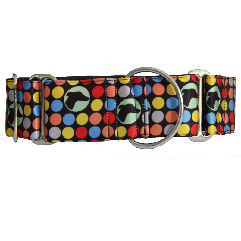 martingale25 Collier martingale à motif pois lévrier – Image 1