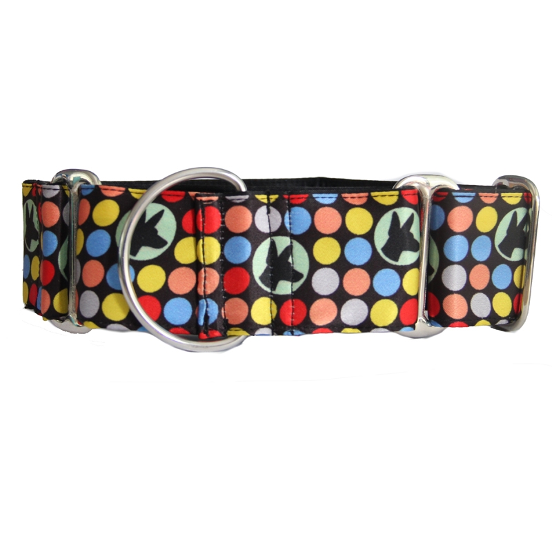 martingale26 Collier martingale à motif pois Podenco – Image 1