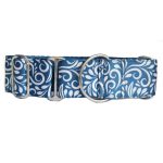 Collier martingale motif bleu