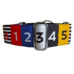 Collier martingale avec numéros de course 1 à 6