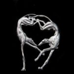 Broche deux lévriers