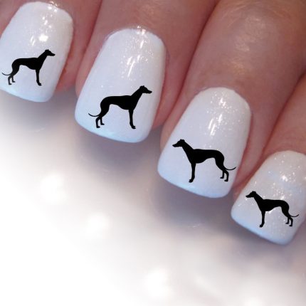 Autocollants pour ongles lévriers