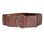 Collier martingale royauté brune (brocart)